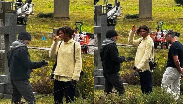 Tom Holland, Zendaya in good mood on upcoming Spider-Man set: Photos