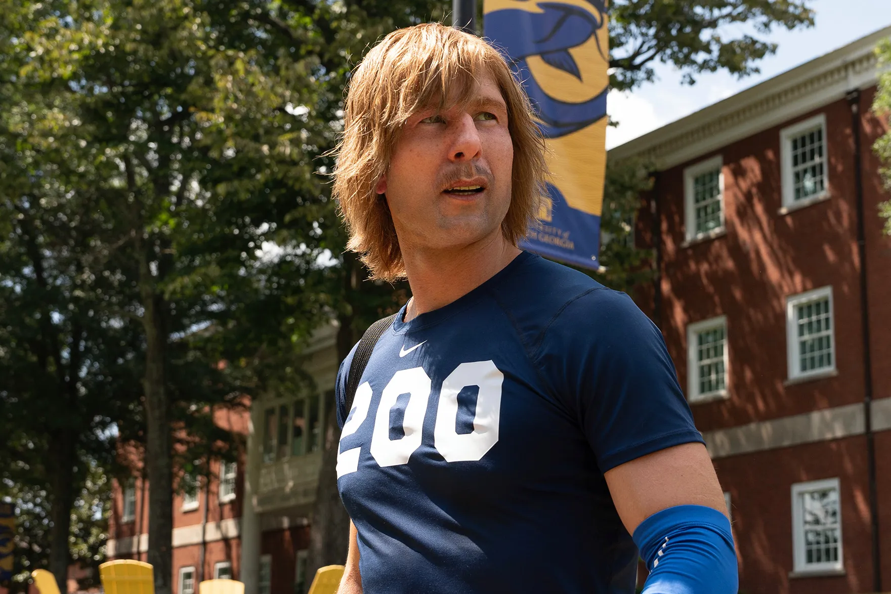 Glen Powell Transforms Into College Player in 'Chad Powers' First Look