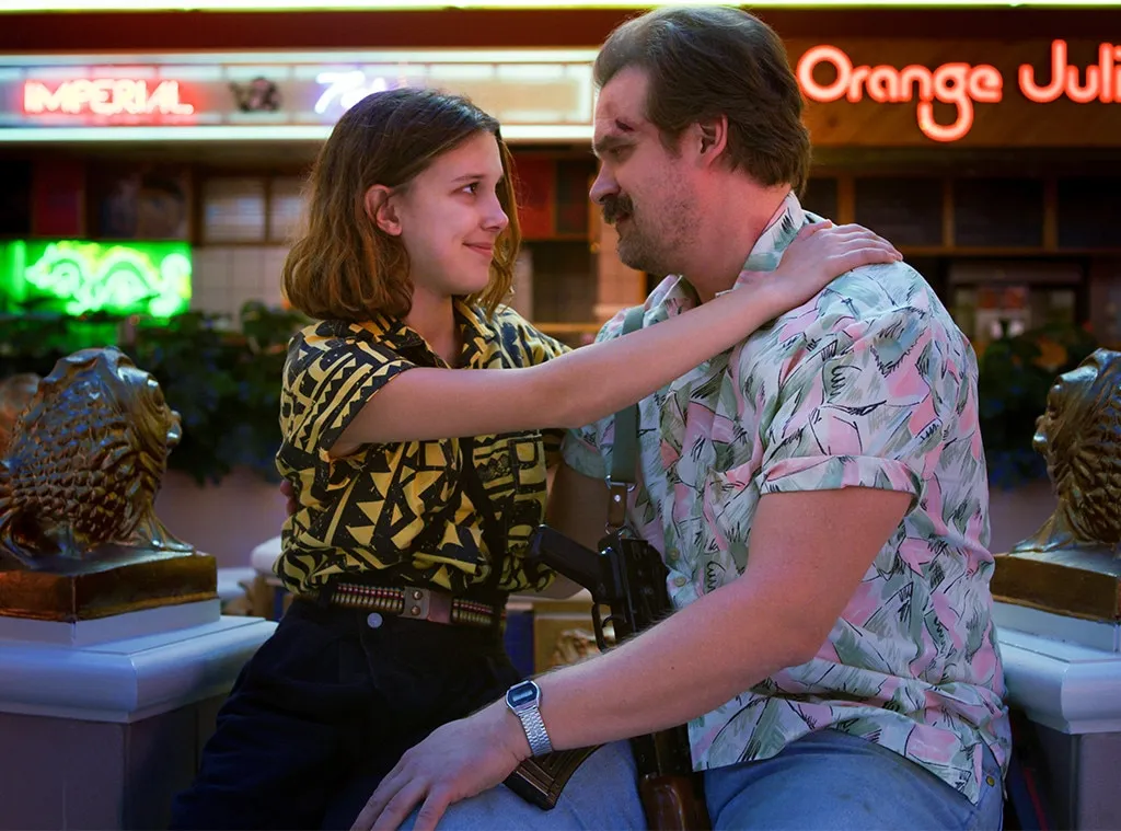 Stranger Things Millie Bobby Brown, David Harbour Red Carpet Photo