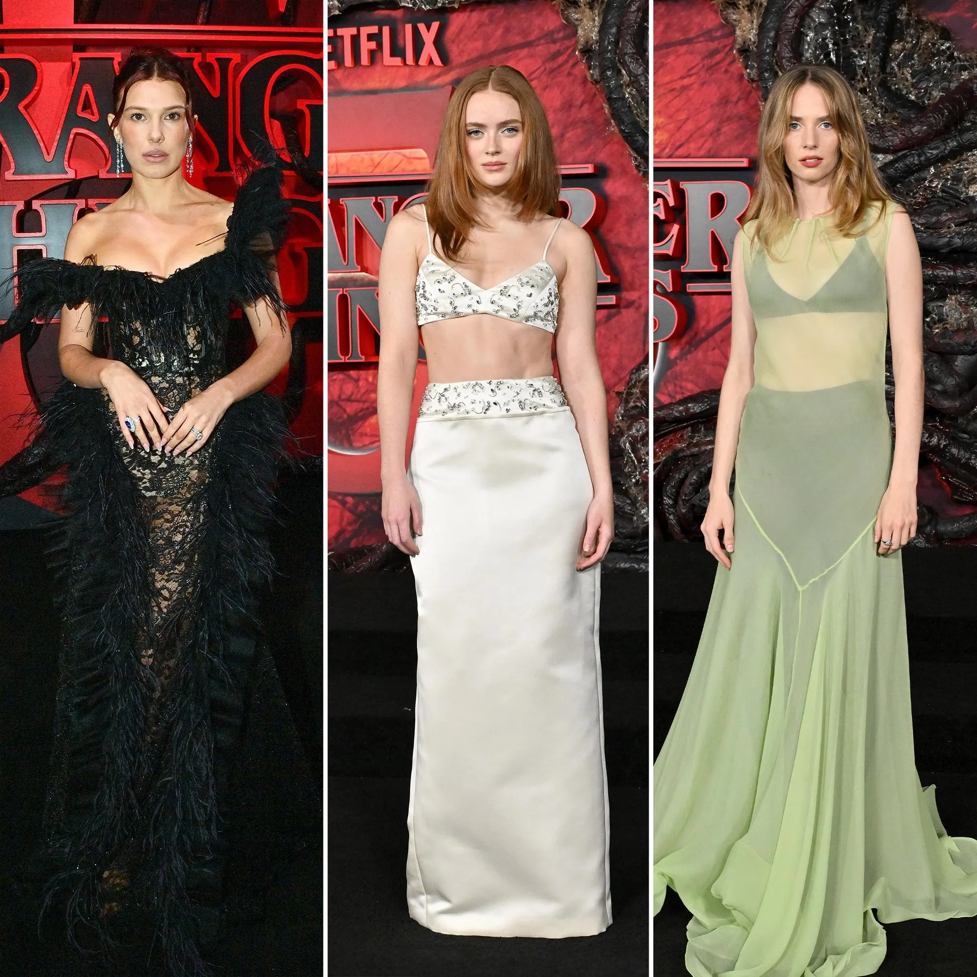 Stranger Things' Cast Stuns in Sheer Looks at Season 5 World Premiere | Us  Weekly