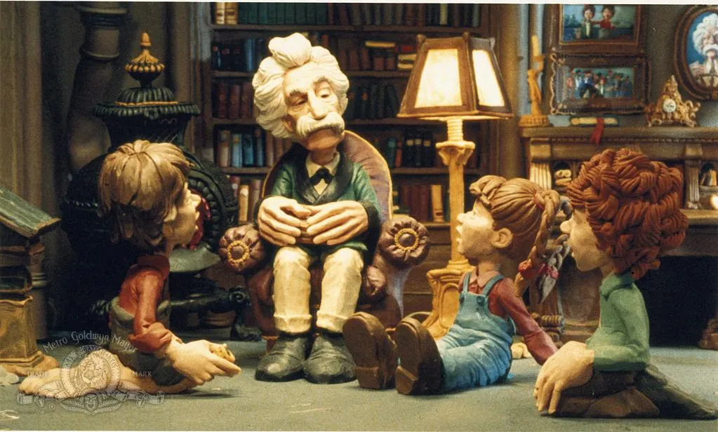 The Adventures of Mark Twain (1985)-A surreal and philosophical journey with Mark Twain and some of his most famous characters. (claymation)